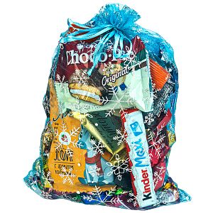 Новогодний подарок Мешочек Снежинки (Стандарт)